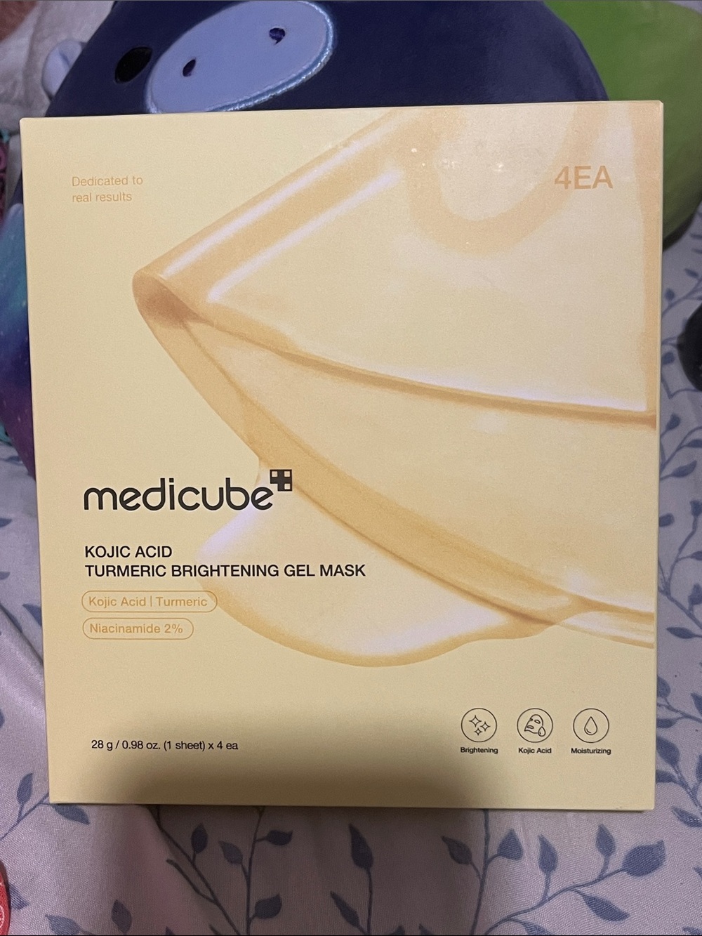 medicube Turmeric Brightening Gel Mask -  Kojic Acid - KOREAN Beauty- 4 Pack